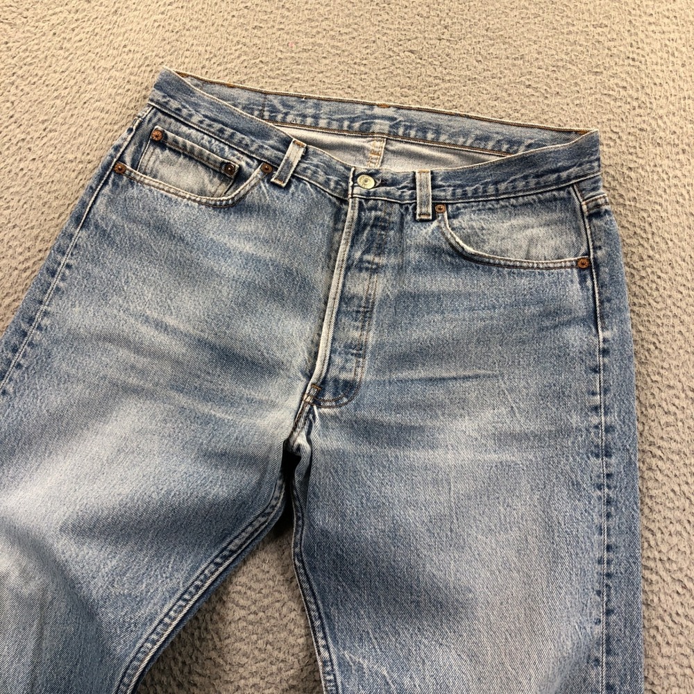 Vintage Levis Jeans Mens 36x31 (Fits 34x29) Blue 501 XX Faded Made In USA 80s
